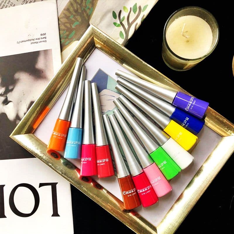 image-17 Color Liquid Eyeliner Matte Quick-Drying Color Eyeliner Lasting Non-Blooming Matte Glitter Eyeliner