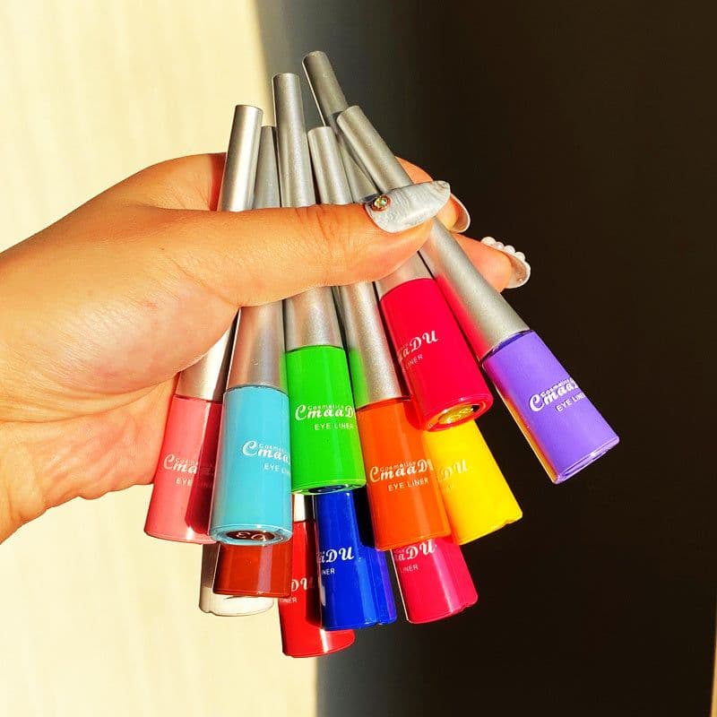 image-17 Color Liquid Eyeliner Matte Quick-Drying Color Eyeliner Lasting Non-Blooming Matte Glitter Eyeliner