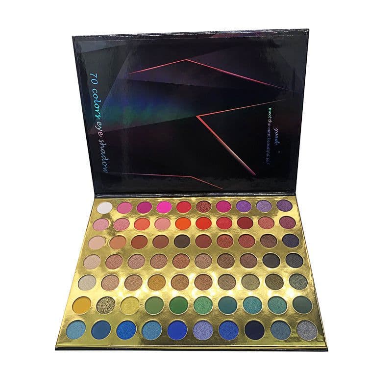image-70 Color Eyeshadow Multicolor Eyeshadow Palette Matte Pearlescent Color