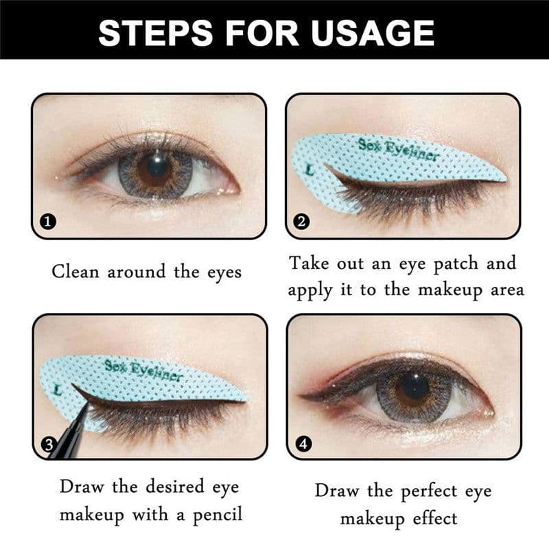 image-New Eyeshadow Eyeliner Makeup Template Sticker