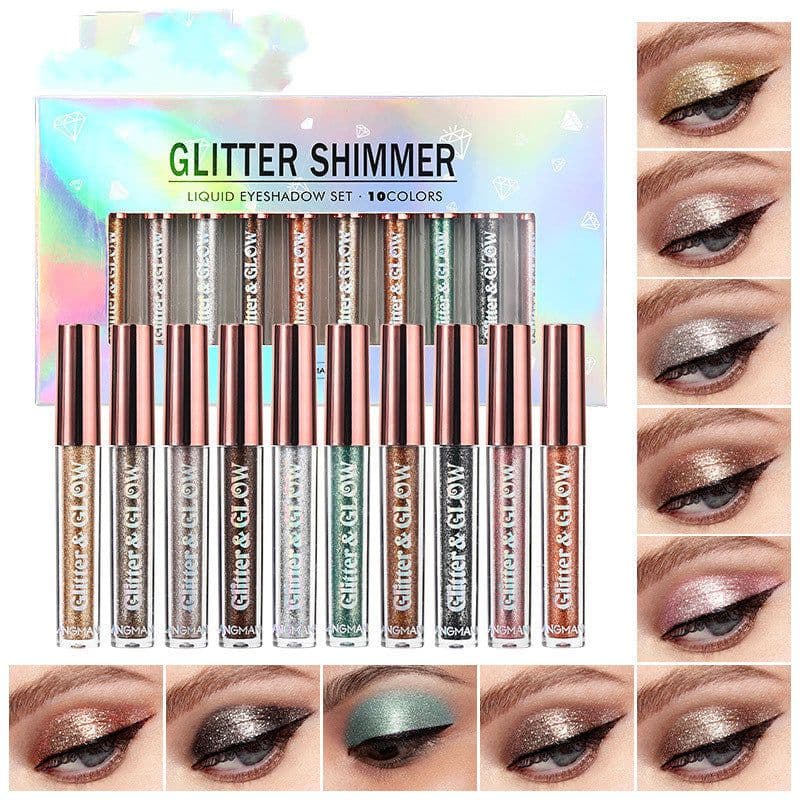 image-Diamond Shine Liquid Eye Shadow 10 Sets