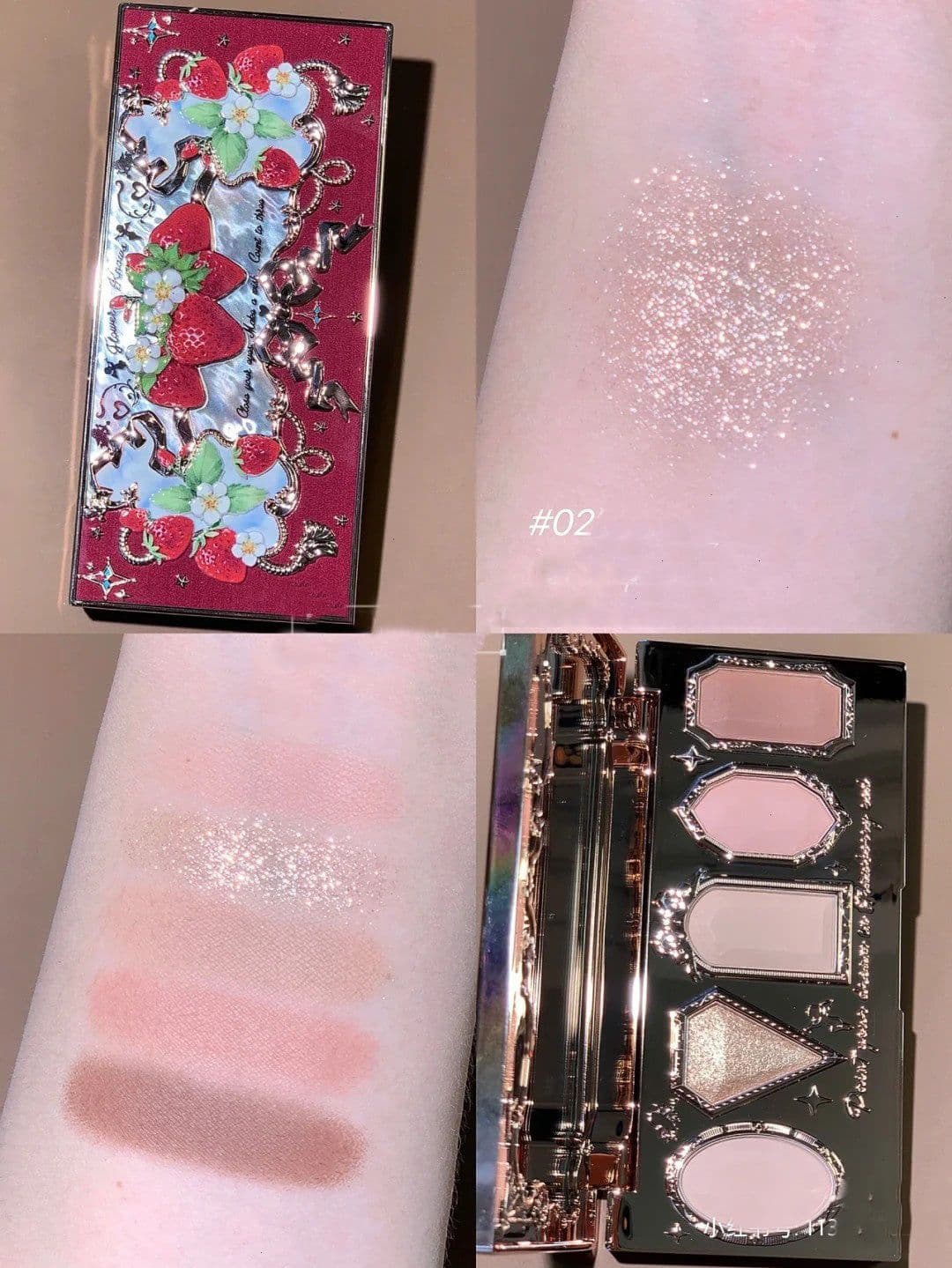 image-Flower Knows Strawberry Rococo Series Embossed Blush Velvet Matte Lip Glaze