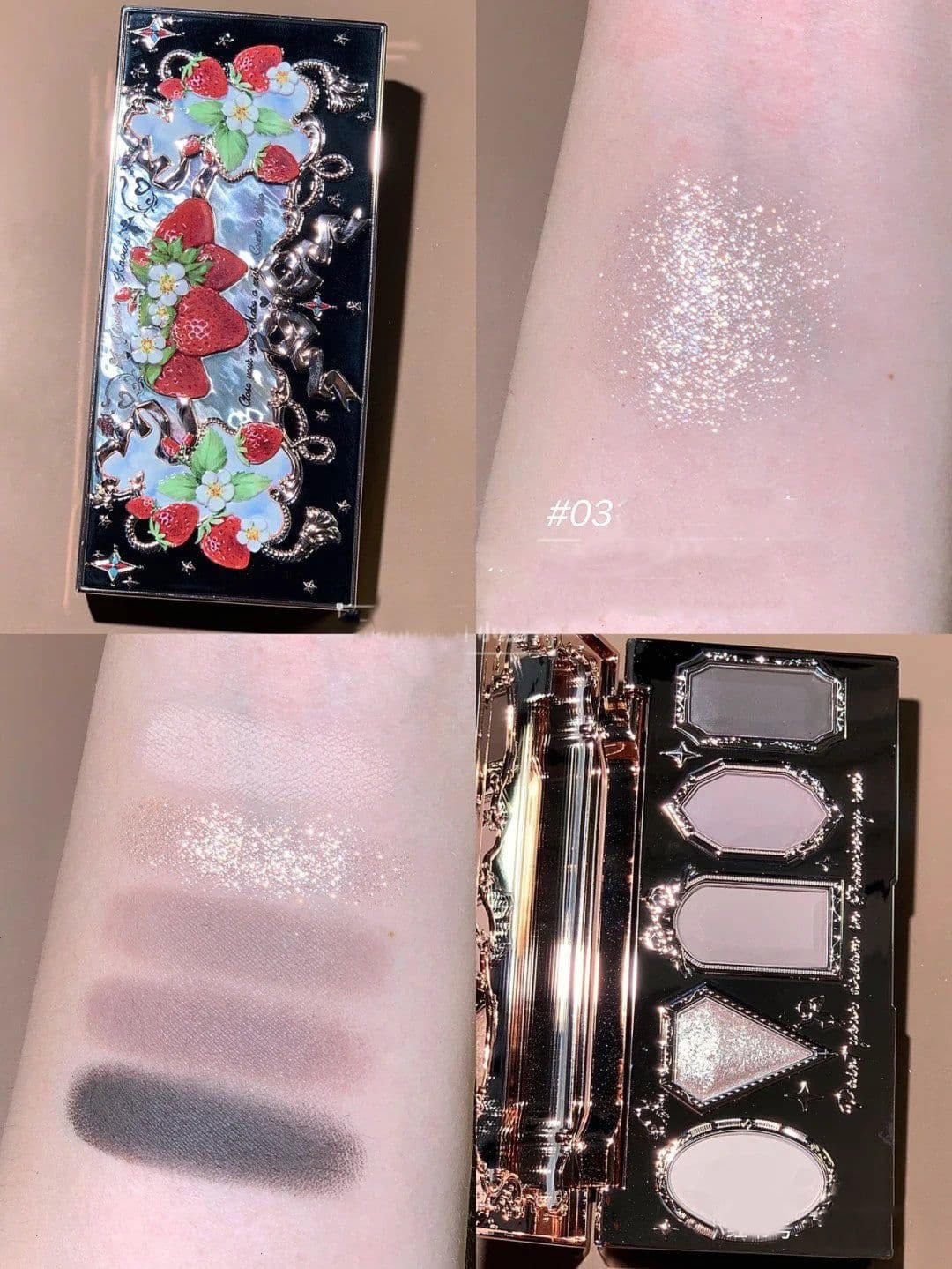 image-Flower Knows Strawberry Rococo Series Embossed Blush Velvet Matte Lip Glaze