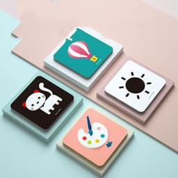 image-Black And White Cards Infant Early Learning Cognitive Cards Inspire Color Flash Card Toys
