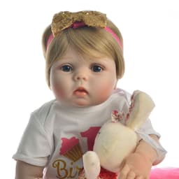image-Full Adhesive Rebirth Doll 23 Inch Female Baby Simulation
