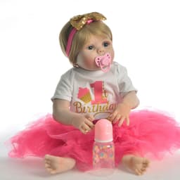 image-Full Adhesive Rebirth Doll 23 Inch Female Baby Simulation