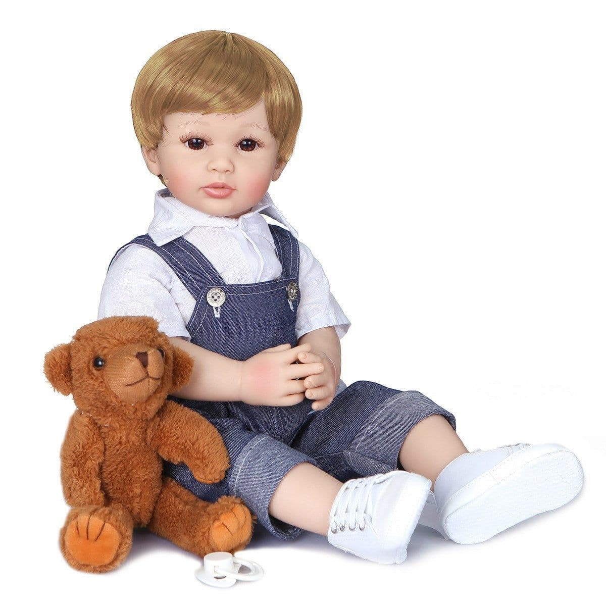 image-Reborn Baby Jeans 60 cm Baby Boy Simulation Doll