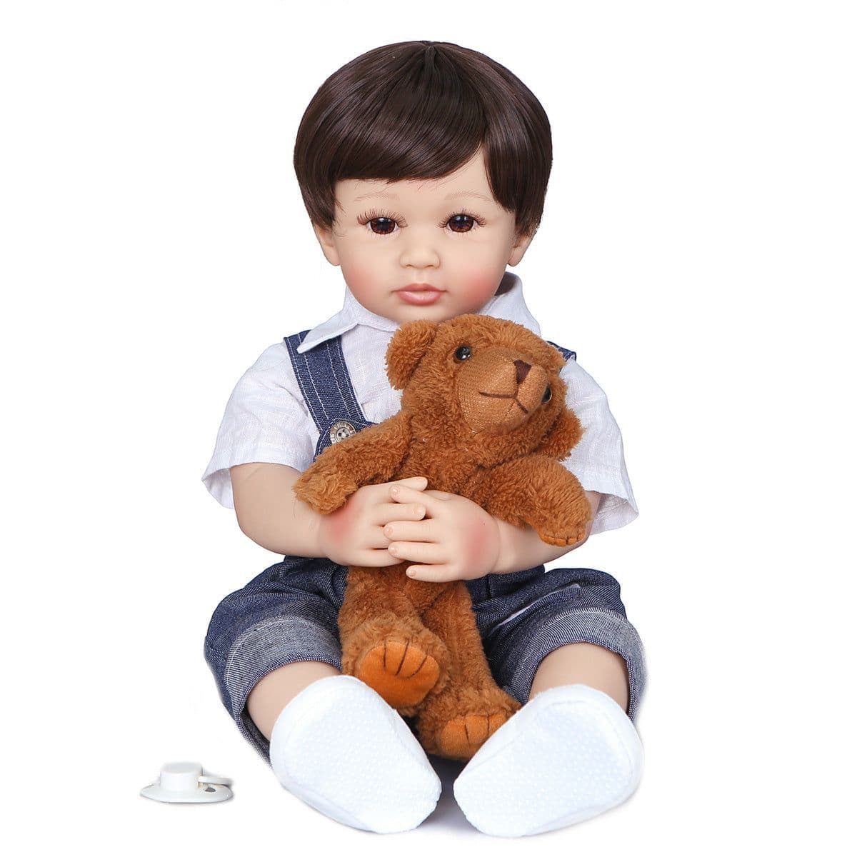 image-Reborn Baby Jeans 60 cm Baby Boy Simulation Doll