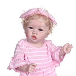 image-Reborn Toddler Full Body Silicone Reborn Toddler Full Body Silicone Simulation Doll Saskia