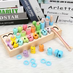image-Wooden Children's Digital Shape Multi-in-one Puzzle Puzzle Early Education Toys