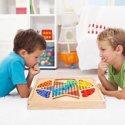 image-Four in One Wooden Classic Board Game Parent-child Game
