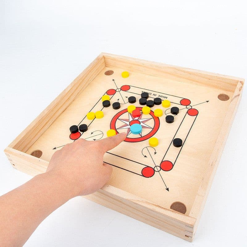 image-Four in One Wooden Classic Board Game Parent-child Game