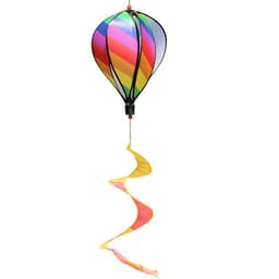 image-Outdoor Hot Air Balloon Pendant Wind-Turn Striped Hot Air Balloon Lantern