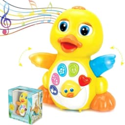 image-Swinging Big Yellow Duck Children's Educational Toy