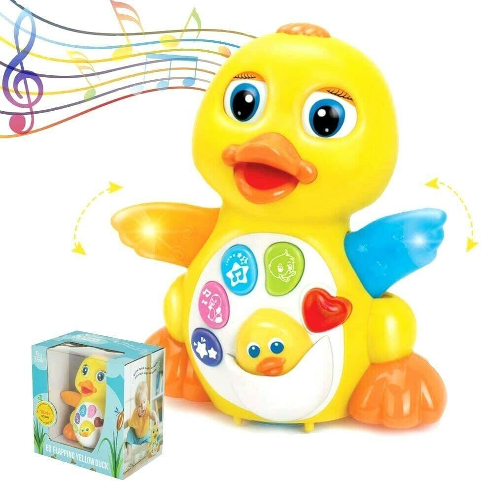 image-Swinging Big Yellow Duck Children's Educational Toy