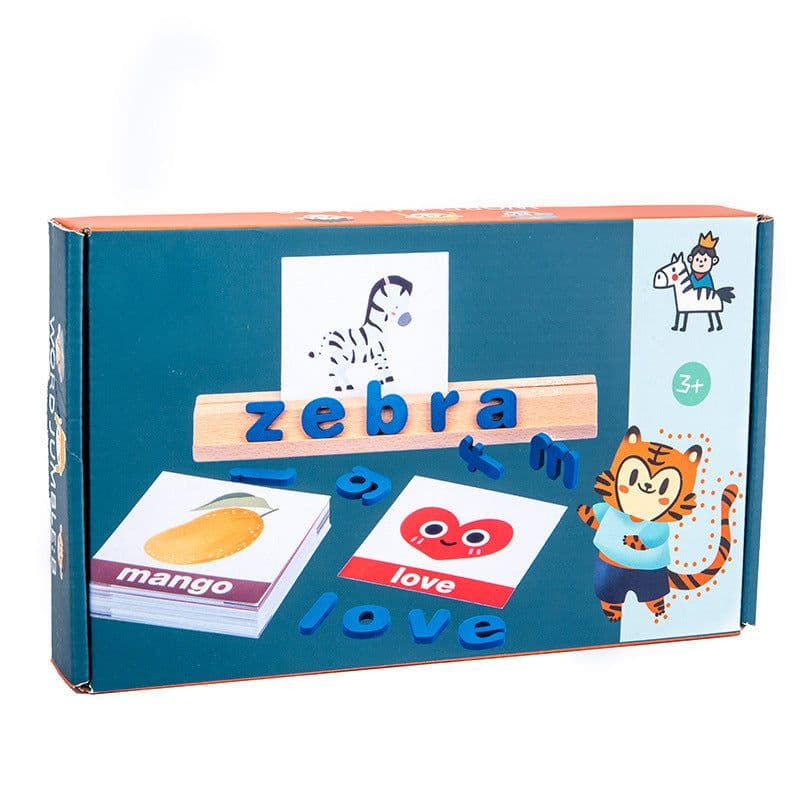 image-Children's Wooden Spelling Toys For Early Education Of English Alphabet Cognition