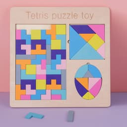 image-Jigsaw Puzzle Children's Educational Early Education Tangram Teaching Aids Building Blocks