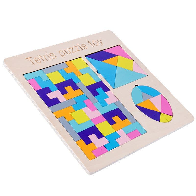 image-Jigsaw Puzzle Children's Educational Early Education Tangram Teaching Aids Building Blocks