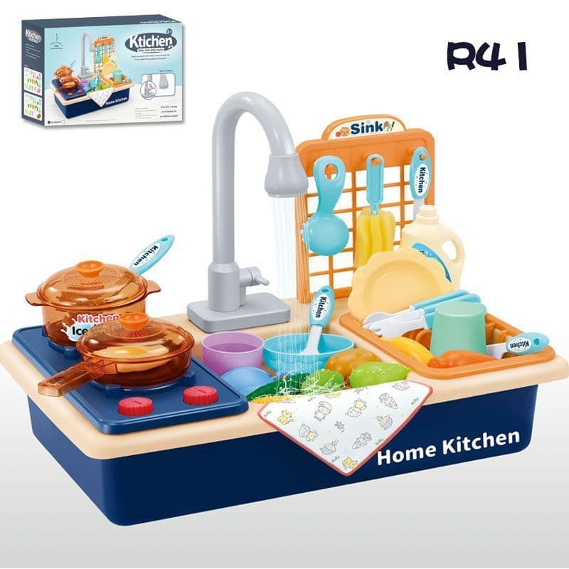 image-Children's Simulation Dishwasher, Wash Bowl, Play Water Toy