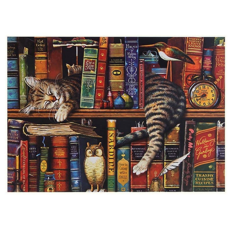image-Lazy Tally Cats Adult 1000 Piece Puzzle