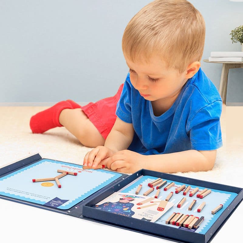 image-Thinking Match Montessori Children's Educational Toys Wooden Toys Early Education Toys