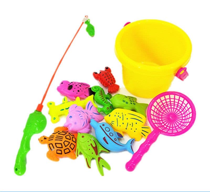 image-Puzzle Baby Children Fishing Toys Pool Set Magnetic