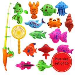 image-Puzzle Baby Children Fishing Toys Pool Set Magnetic