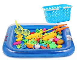 image-Puzzle Baby Children Fishing Toys Pool Set Magnetic