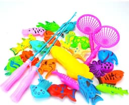 image-Puzzle Baby Children Fishing Toys Pool Set Magnetic
