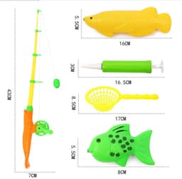 image-Puzzle Baby Children Fishing Toys Pool Set Magnetic