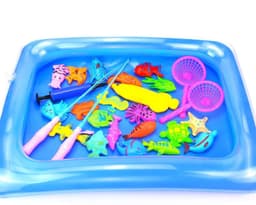 image-Puzzle Baby Children Fishing Toys Pool Set Magnetic