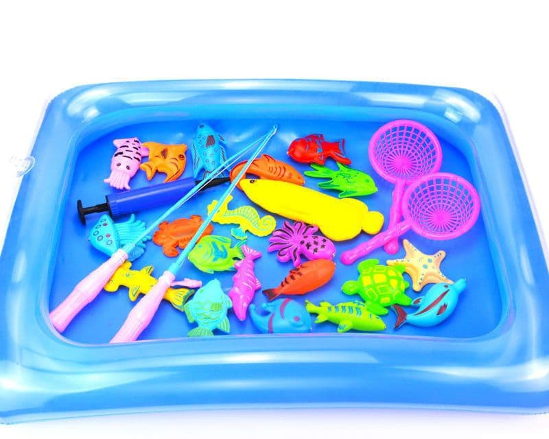 image-Puzzle Baby Children Fishing Toys Pool Set Magnetic