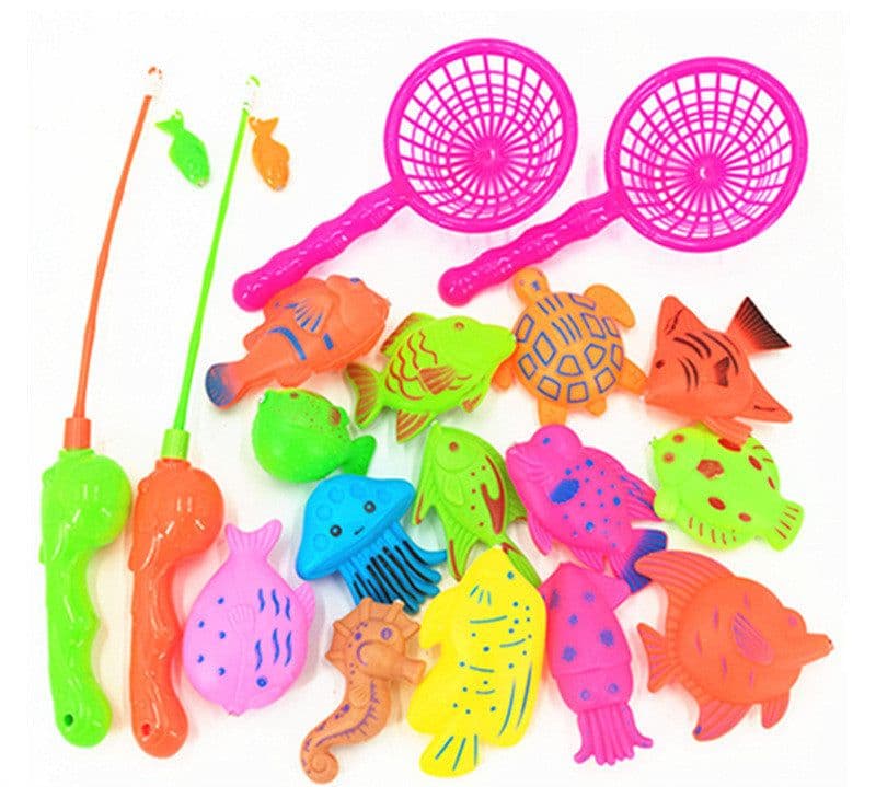 image-Puzzle Baby Children Fishing Toys Pool Set Magnetic