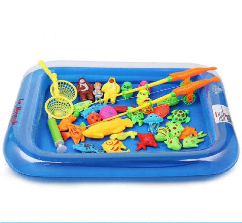 image-Puzzle Baby Children Fishing Toys Pool Set Magnetic