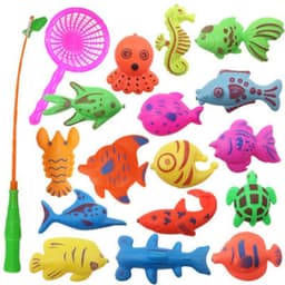image-Puzzle Baby Children Fishing Toys Pool Set Magnetic