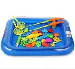 image-Puzzle Baby Children Fishing Toys Pool Set Magnetic
