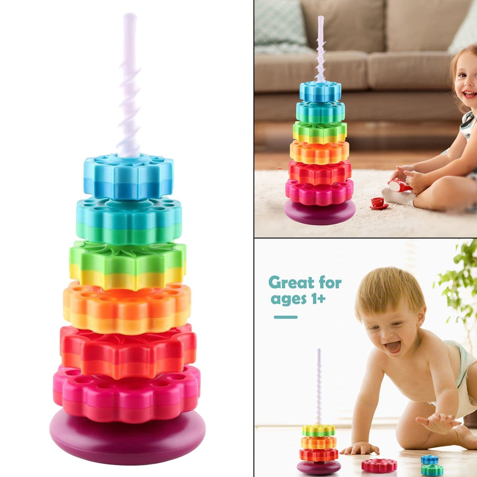 image-Infant Large Rainbow Revolving Tower