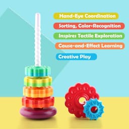 image-Infant Large Rainbow Revolving Tower