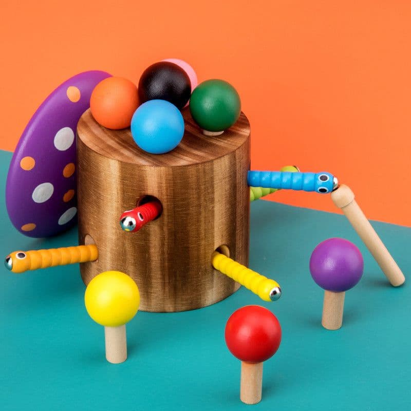 image-Wooden Boy Girl Baby Educational Game Toy
