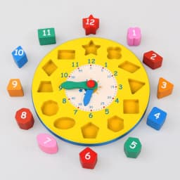 image-Wooden Educational Clock Face Toy For Kindergarten Children's Cognitive Teaching