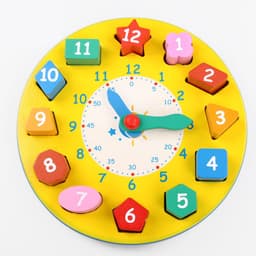 image-Wooden Educational Clock Face Toy For Kindergarten Children's Cognitive Teaching