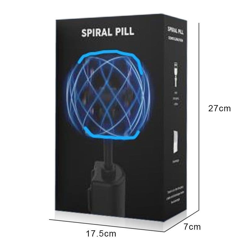 image-LED Light Balls Toy Luminous Rotating Floating Toy Spiral Pill Electric Toy Adjustable Spiral Pill Generator