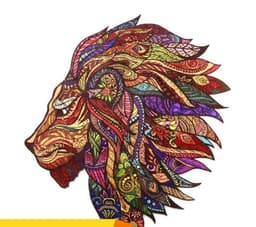 image-Lion King Wooden Jigsaw Puzzle Factory LION Wooden Shaped Animal Jigsaw Puzzle Toy Carton Wooden Box Packaging Can Be Customized