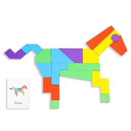 image-Children''s Early Education Puzzle Wooden Toys Wisdom Puzzle Memory Game