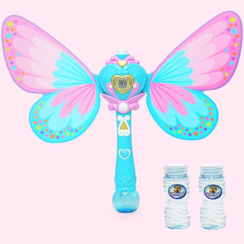 image-New Automatic Fairy Magic Bubble Wand Electric Bubble Machine Girl Blowing Bubble Artifact Toy