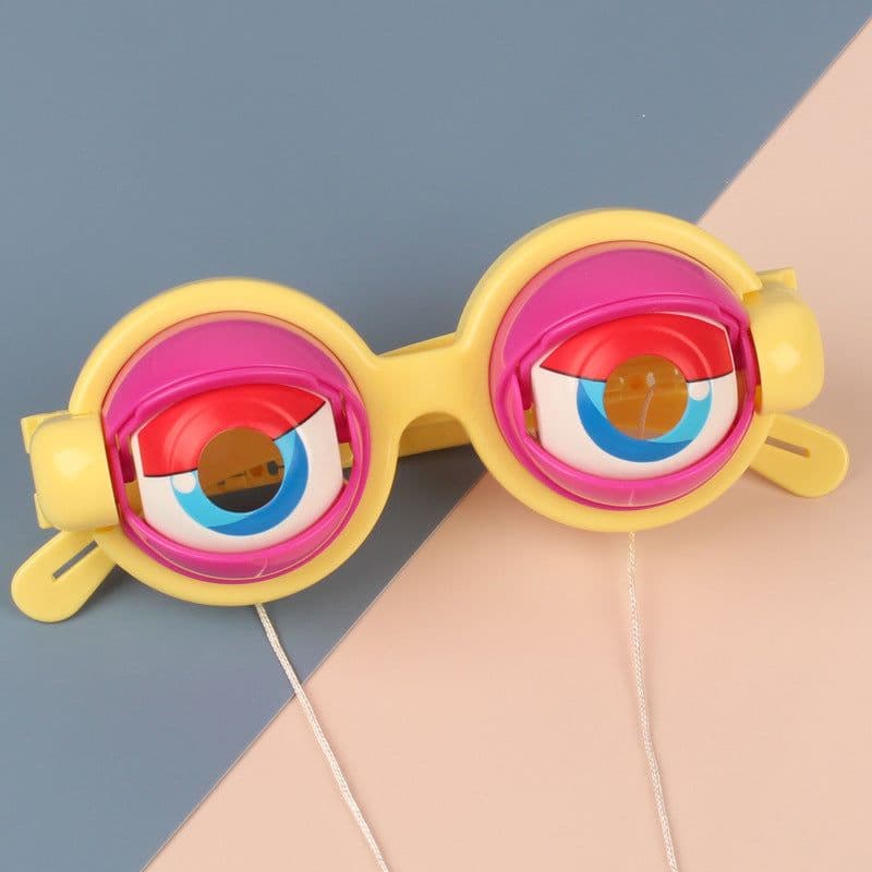 image-Crazy Eyes Glasses Toy Supplies Kids Party Favor Funny Pranks Glasses