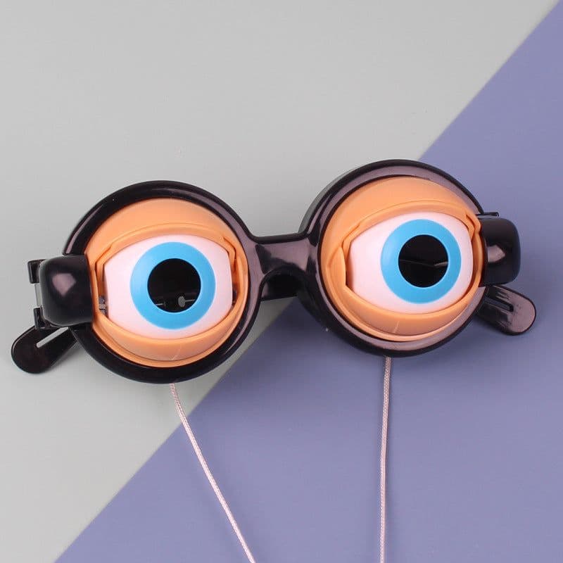 image-Crazy Eyes Glasses Toy Supplies Kids Party Favor Funny Pranks Glasses