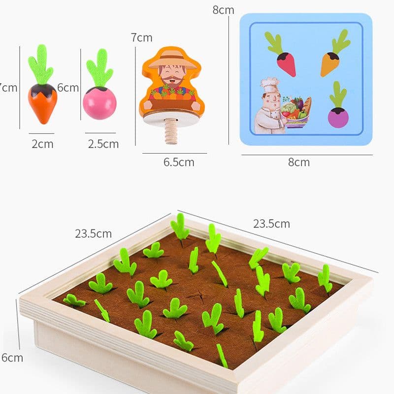 image-Children's Board Game Puzzle Radish Manor Toy