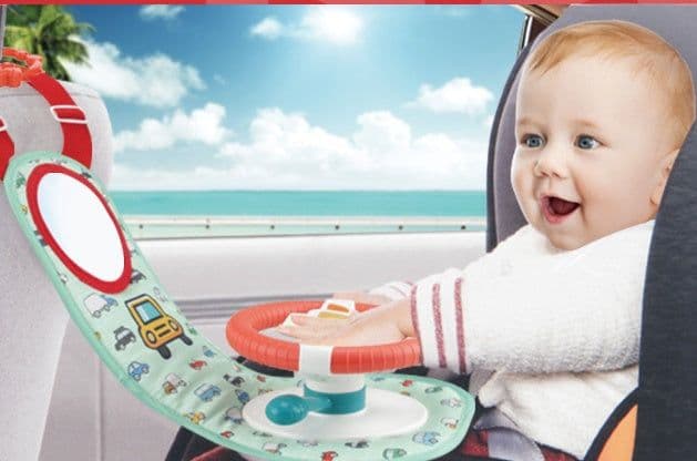 image-Baby Kids Eletric Simulation Steering Wheel Toy Driving Interactive Musical Educational Toy
