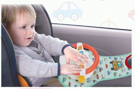 image-Baby Kids Eletric Simulation Steering Wheel Toy Driving Interactive Musical Educational Toy